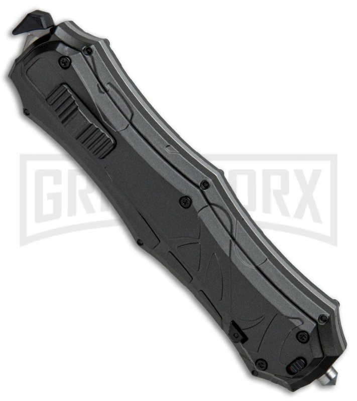 Smith & Wesson Spring Assisted Finger Actuator Tanto OTF Knife - Black Serr Smith & Wesson Spring Assisted Finger Actuator Tanto OTF Knife - Black Serr -Knivesand Tools Shop Smith Wesson OTF Assist Finger Actuator Tanto Black Serr SWOTF9TBS BHQ 67474 jr spine large