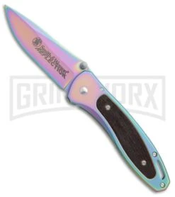 Smith & Wesson Rainbow Reflection Folding Knife - Spectrum Plain