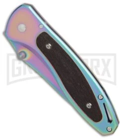 Smith & Wesson Rainbow Reflection Folding Knife - Spectrum Plain 4 Smith & Wesson Rainbow Reflection Folding Knife - Spectrum Plain -Knivesand Tools Shop Smith Wesson Reflection rainbow spectrum BHQ 75354 er spine large
