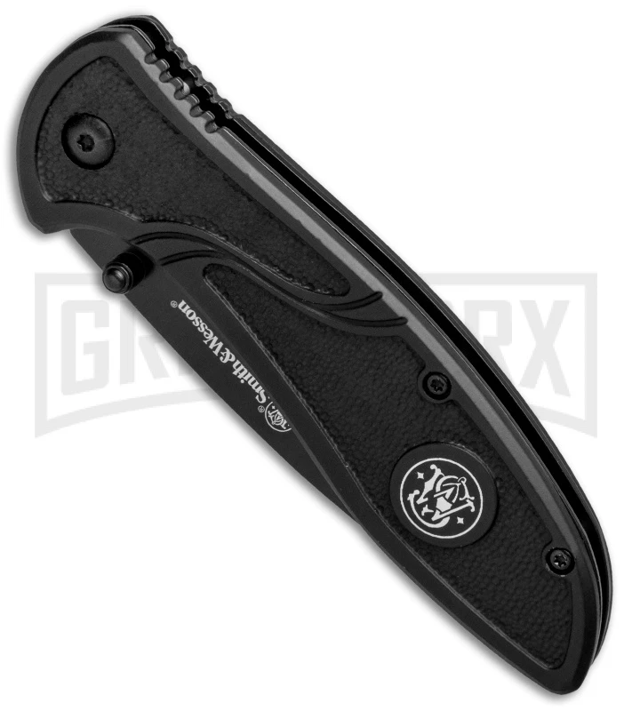 Smith & Wesson 1084310 Black Folding Knife - Tanto Black Serr Smith & Wesson 1084310 Black Folding Knife - Tanto Black Serr -Knivesand Tools Shop Smith Wesson Tanto LL Black Black Serr 1084310 BHQ 80712 jr spine large