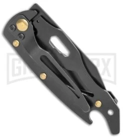 Smith & Wesson Black Multi-Tool Folding Knife Stainless Steel - Black Plain -Knivesand Tools Shop Smith and Wesson Multi Tool Stainless Steel 2in Blade BHQ 125120 jr side large