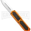 Titan Orange D/A OTF Automatic Knife - Satin Dagger Serr 2 Titan Orange D/A OTF Automatic Knife - Satin Dagger Serr -Knivesand Tools Shop Titan DA OTF Orange Auto Satin Dagger Serr GX 36413 jr large