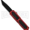 Titan Red D/A OTF Automatic Knife - Tanto Black Plain -Knivesand Tools Shop Titan Red DA Tanto black plain BP 25698 er large