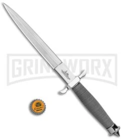 United Cutlery Gil Hibben Silver Shadow I Fixed Blade Knife - Satin Plain -Knivesand Tools Shop United Cutlery Gil Hibben Silver Shadow II Fixed Blade Satin GH0441 GX 13847 jr bottlecap large
