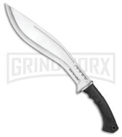 United Cutlery Honshu Boshin Kukri Black TPR Fixed Blade Machete - Satin Plain