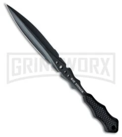 United Cutlery M48 Stinger Black Dagger Fixed Blade Knife - Black Plain