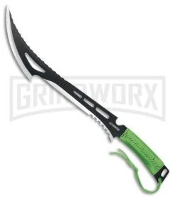 Z-Hunter Annihilator Green Machete - Two-Tone Serr