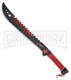 Z-Hunter Armageddon Red Machete - Black Plain