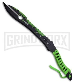 Z-Hunter Monstrosity Green Machete - Black Plain