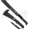 Z-Hunter Zombie Machete Set Black (3 Piece Set) - Black Plain -Knivesand Tools Shop Z Hunter Zombie Machete Set Black 3 Piece Set BP 22662 jr large