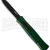 AKC 077 Concord Dark Green OTF Automatic Knife - Black Plain 1 AKC 077 Concord Dark Green OTF Automatic Knife - Black Plain -Knivesand Tools Shop akc 077 otf dark green black plain cm large