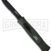 AKC 077 Concord NATO Military Green OTF Automatic Knife - Flat Grind Black Serr 2 AKC 077 Concord NATO Military Green OTF Automatic Knife - Flat Grind Black Serr -Knivesand Tools Shop akc 770 nato green black flat serr large