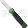AKC 777 Blackfinger Green/Black OTF Automatic Knife - Flat Grind Satin Plain -Knivesand Tools Shop akc 777 green satin flat BHQ 34856 jr large