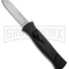 AKC 777 Blackfinger Black OTF Automatic Knife - Flat Grind Satin Plain 1 AKC 777 Blackfinger Black OTF Automatic Knife - Flat Grind Satin Plain -Knivesand Tools Shop akc blackfinger black satin large