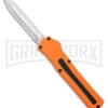 AKC F-20 Orange D/A OTF Dagger Automatic Knife - Satin Plain 2 AKC F-20 Orange D/A OTF Dagger Automatic Knife - Satin Plain -Knivesand Tools Shop akc f 20 da otf auto black Orange aluminum Satin dagger BHQ 177350 jr large
