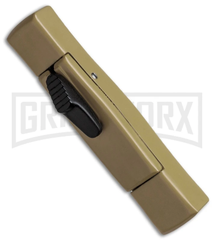 AKC Minion Concord Desert Tan OTF Automatic Knife - Satin Plain AKC Minion Concord Desert Tan OTF Automatic Knife - Satin Plain -Knivesand Tools Shop akc minion otf desert tan satin bottom cm large