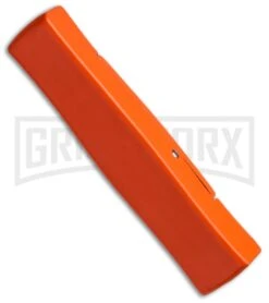 AKC Minion Concord Orange OTF Automatic Knife - Satin Plain -Knivesand Tools Shop akc minion otf orange satin side cm large