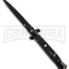 9" Anomaly Stiletto Tactical Black Automatic Knife - Bayonet 1 9" Anomaly Stiletto Tactical Black Automatic Knife - Bayonet -Knivesand Tools Shop anomaly stiletto a155kbbk black auto large