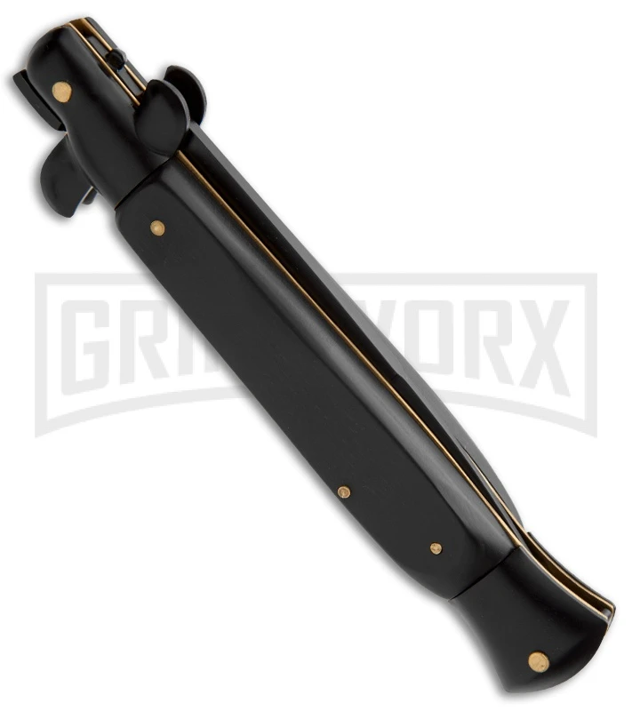 9" Anomaly Stiletto Tactical Black Automatic Knife - Bayonet 9" Anomaly Stiletto Tactical Black Automatic Knife - Bayonet -Knivesand Tools Shop anomaly stiletto a155kbbk black auto side large
