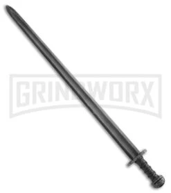 Battlecry Maldron Viking Leather Wrapped Sword - Black Stonewash Plain