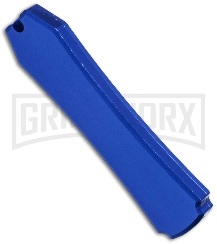 Coffin Blaster Metallic Blue DA/OTF Automatic Knife - Bead Blast Plain Coffin Blaster Metallic Blue DA/OTF Automatic Knife - Bead Blast Plain -Knivesand Tools Shop blade play otf t279931 9 side large