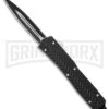 Tread Black D/A OTF Automatic Knife - Dagger Black Plain 1 Tread Black D/A OTF Automatic Knife - Dagger Black Plain -Knivesand Tools Shop bladeplay otf hk87310 cm large