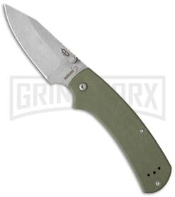 Boker Plus CLB XS Olive Green G-10 Folding Knife - Bead Blast Plain