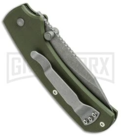 Boker Plus CLB XS Olive Green G-10 Folding Knife - Bead Blast Plain -Knivesand Tools Shop boker 01bo538 side cm large