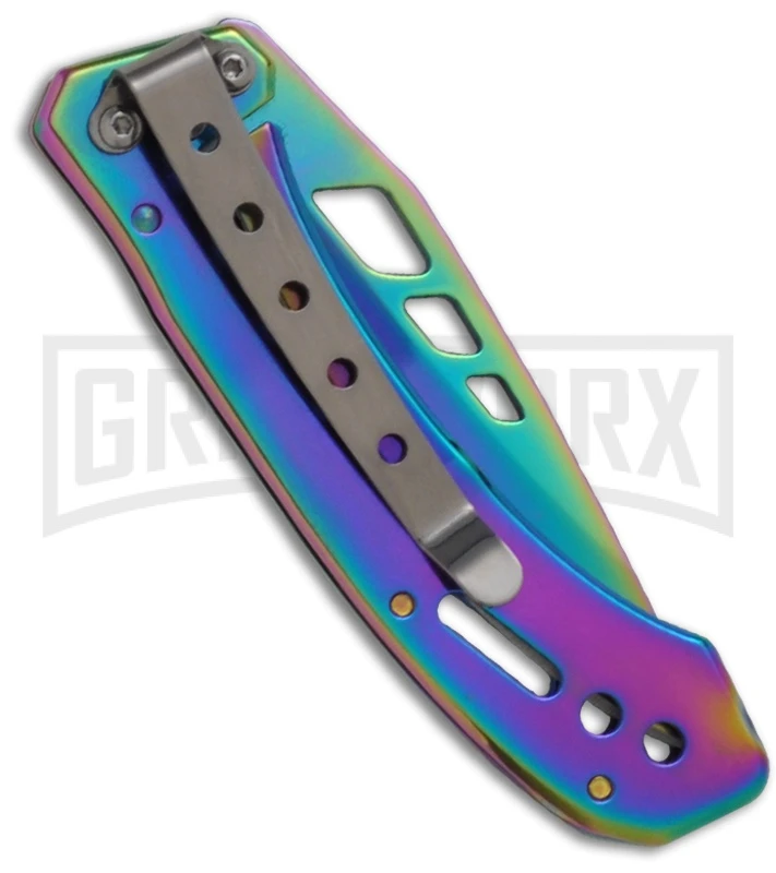 Boker Magnum Rainbow III Folding Knife - Spectrum Plain Boker Magnum Rainbow III Folding Knife - Spectrum Plain -Knivesand Tools Shop boker 01sc423 back large