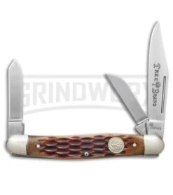 Boker Medium Stockman Jigged Brown Bone Pocket Knife