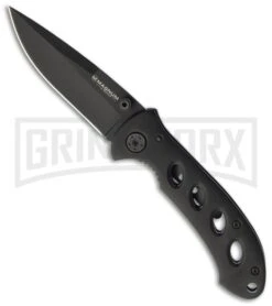Boker Magnum Shadow Folding Knife - Black Plain