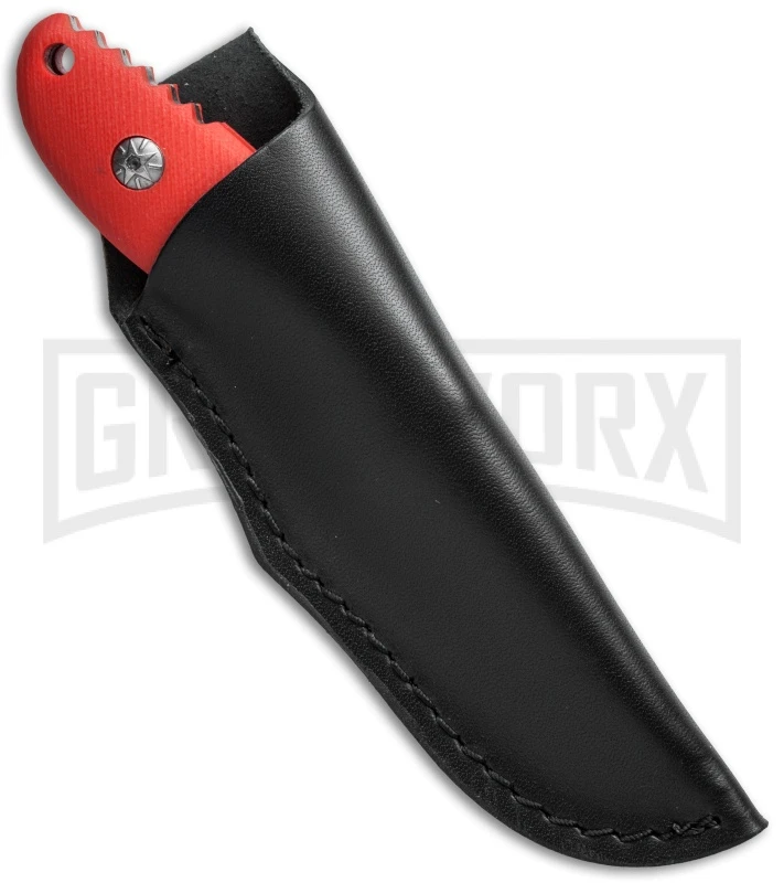 Boker Magnum Lil Red Fixed Blade Knife - Satin Plain Boker Magnum Lil Red Fixed Blade Knife - Satin Plain -Knivesand Tools Shop boker magnum 02sc214 sheath large