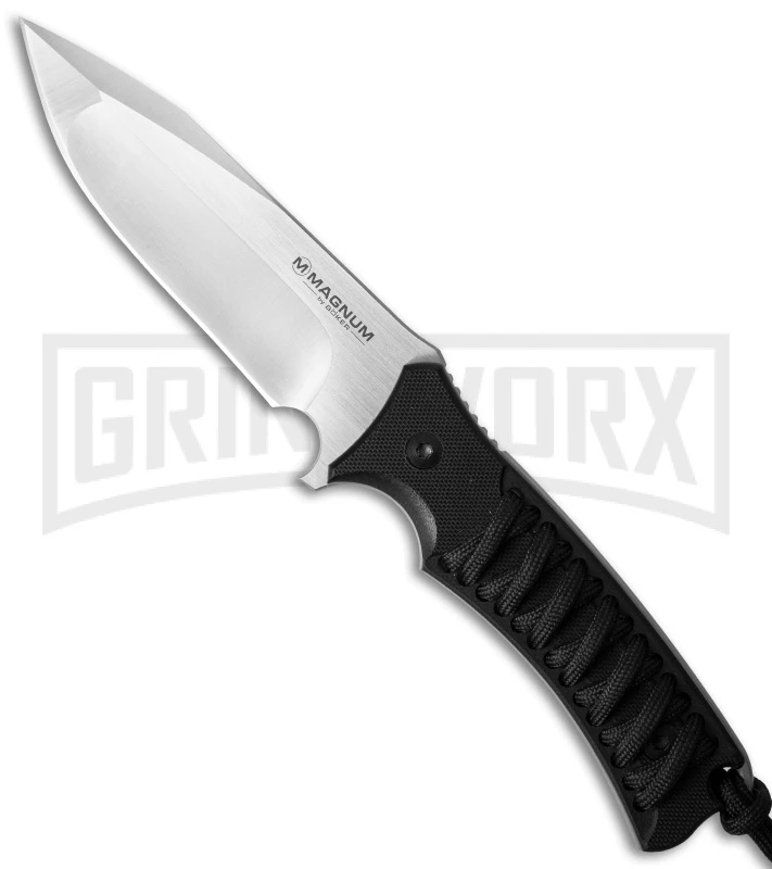 Boker Magnum Judge Fixed Blade Knife - Satin Plain Boker Magnum Judge Fixed Blade Knife - Satin Plain -Knivesand Tools Shop boker magnum 02sc362 large