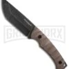 Boker Magnum Breacher Brown G-10 Fixed Blade - Smokewash Plain -Knivesand Tools Shop boker magnum breacher fixed smokewash 02mb540 large