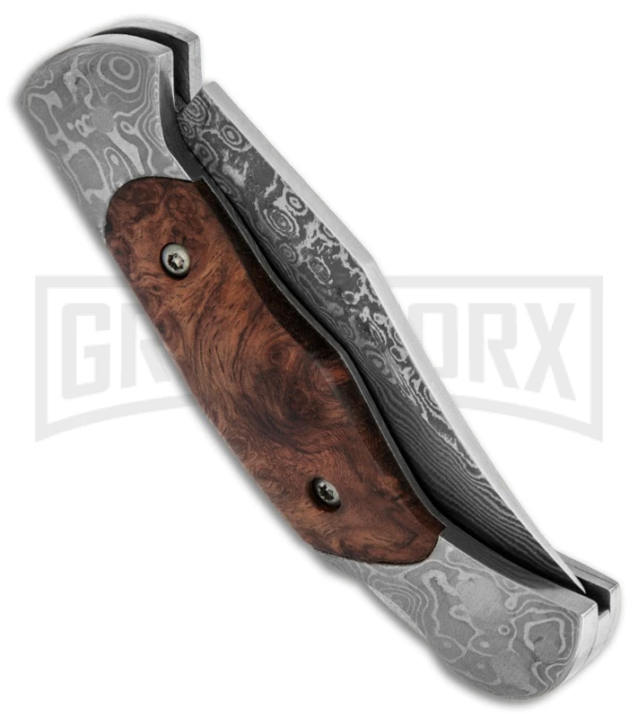 Boker Magnum Empress Folding Knife - Damascus Plain Boker Magnum Empress Folding Knife - Damascus Plain -Knivesand Tools Shop boker magnum empress dam folder 01mb789dam side large