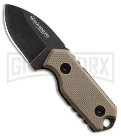 Boker Magnum 02SC743 Lil Friend Micro Neck Knife - Black Plain