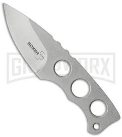 Boker Plus Mega Mini Neck Knife - Stonewash Plain