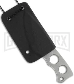 Boker Plus Mega Mini Neck Knife - Stonewash Plain -Knivesand Tools Shop boker plus 02bo258 sheatht large