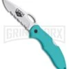 Boker Plus Cinch Girls Action R Teal Nylon Folding Knife - Satin Serr 2 Boker Plus Cinch Girls Action R Teal Nylon Folding Knife - Satin Serr -Knivesand Tools Shop boker plus cinch girls action r lb teal nylon satin BP 30185 jr large