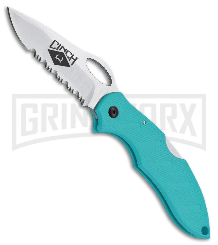 Boker Plus Cinch Girls Action R Teal Nylon Folding Knife - Satin Serr Boker Plus Cinch Girls Action R Teal Nylon Folding Knife - Satin Serr -Knivesand Tools Shop boker plus cinch girls action r lb teal nylon satin BP 30185 jr large