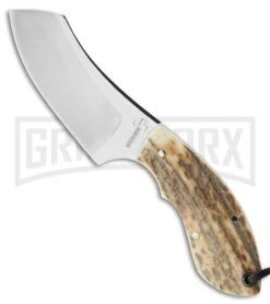 Boker VoxKnives Rhino Stag Fixed Blade Knife - Satin Plain