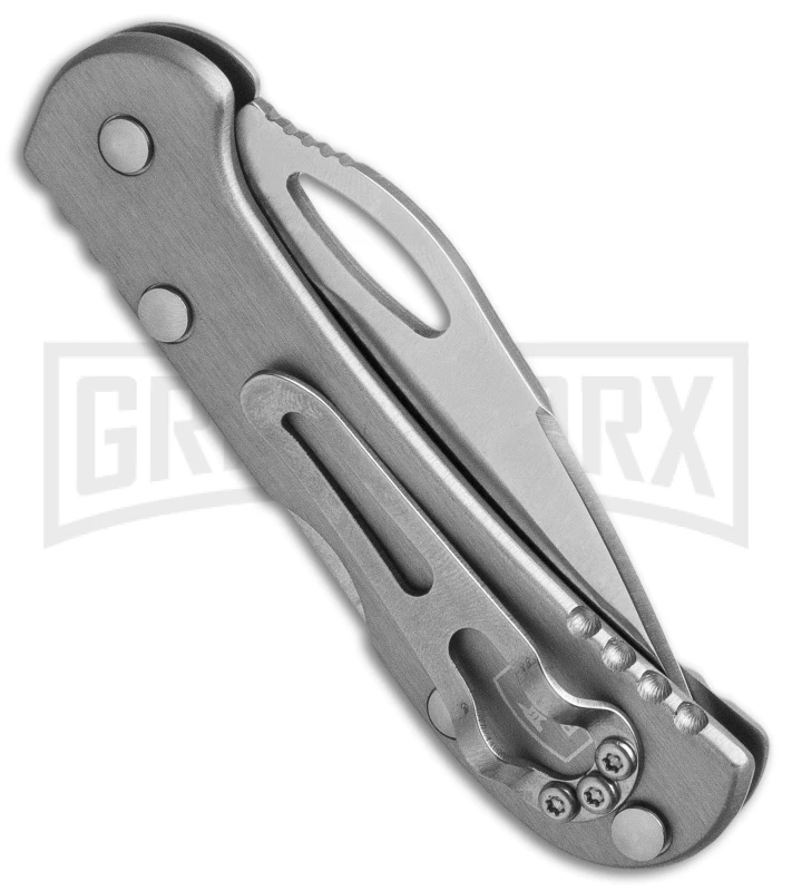 Buck Mini SpitFire Gray Folding Knife - Satin Plain Buck Knives Buck Mini SpitFire Gray Folding Knife - Satin Plain -Knivesand Tools Shop buck knives mini spitfire 0726gys b 7800 side large