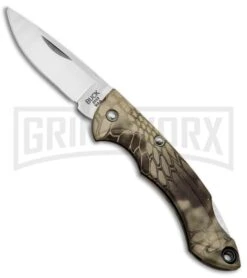 Buck Knives Buck Nano Bantam Kryptek Highlander Camo Folding Knife - Satin Plain