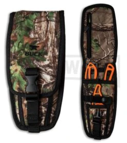 Buck Knives PakLite FieldMaster Knife Set With Realtree Camo Sheath - Orange -Knivesand Tools Shop buck paklite field master orange real tree 0141orsvp2 BHQ 35339 er sheath large
