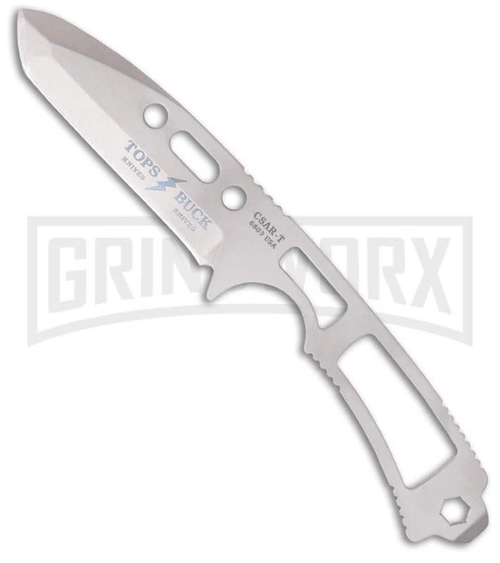 Buck/TOPS CSAR-T Liaison Fixed Blade Knife - Bead Blast Plain Buck Knives Buck/TOPS CSAR-T Liaison Fixed Blade Knife - Bead Blast Plain -Knivesand Tools Shop buck tops csar 0680sss b cat 4991 large