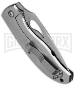 Byrd CatByrd Stainless Steel Folding Knife - Satin Plain -Knivesand Tools Shop byrd knife by18p caybyrd BHQ 36637 dl side large