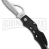 Byrd Finch Black G-10 Folding Knife - Satin Serrated -Knivesand Tools Shop byrd knife finch by11sbk BHQ 36638 dl large