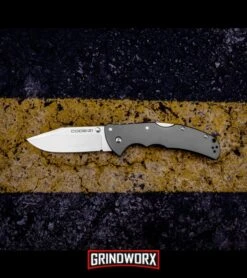 Cold Steel Code-4 Clip Point Folding Knife - Satin Plain -Knivesand Tools Shop cold steel code 4 clip point 58TPCC BHQ 15397 dl large