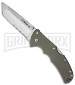 Cold Steel Code-4 Tanto Point Folding Knife - Satin Serr