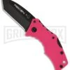 Cold Steel Micro Recon 1 Tanto Pink Folding Knife - Black Plain -Knivesand Tools Shop cold steel micro recon 1 black pink tanto 27tdtp large